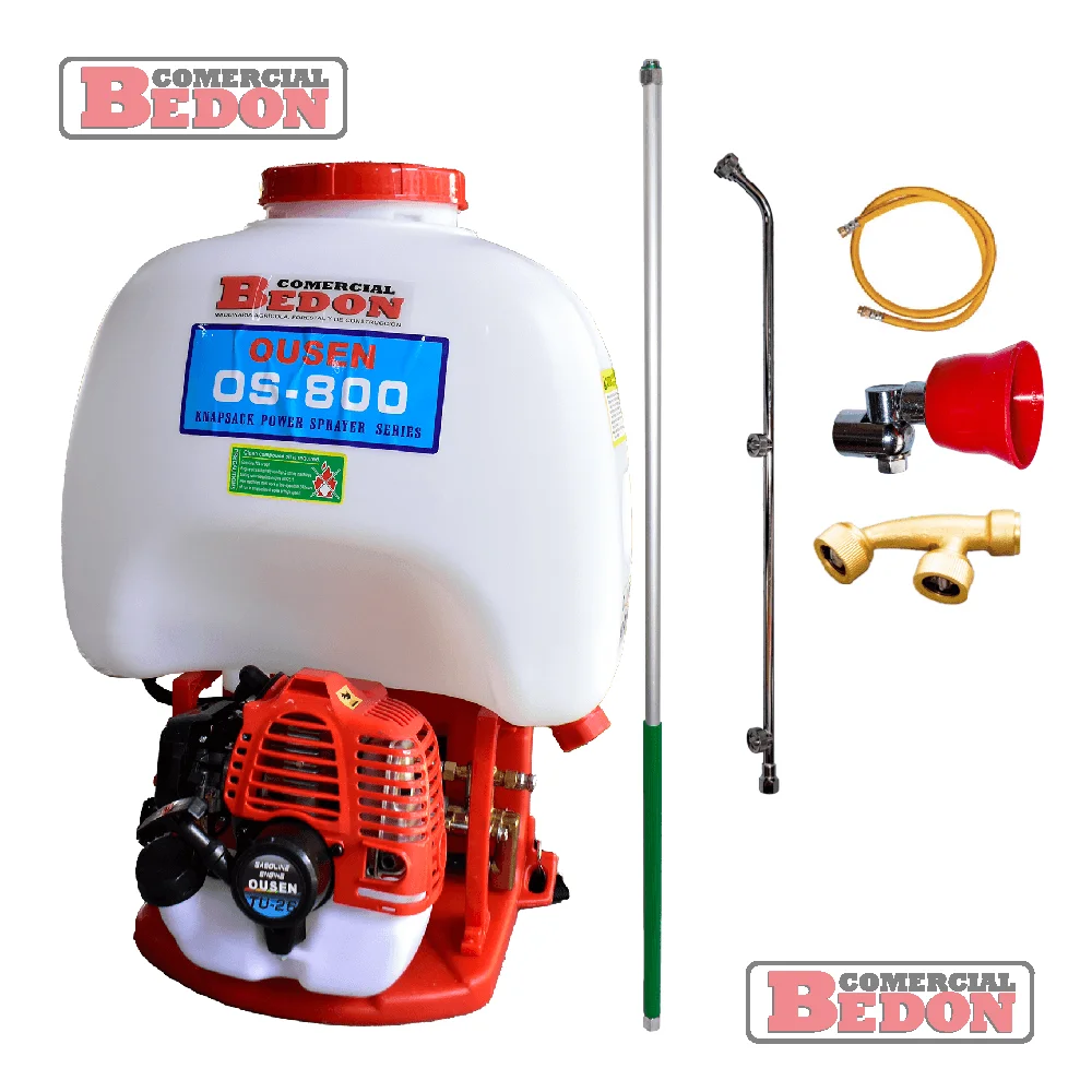 MOTOFUMIGADORA DE MOCHILA OUSEN OS-800 25L; 2 TIEMPOS (CERÁMICA) - Imagen 2