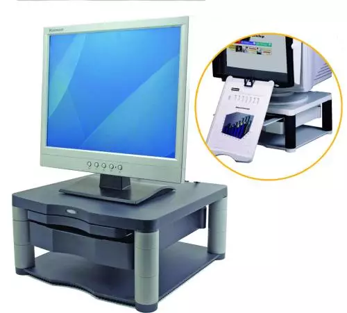 SOPORTE MONITOR FELLOWES PREMIUM PLUS GRAFITO - Imagen 2